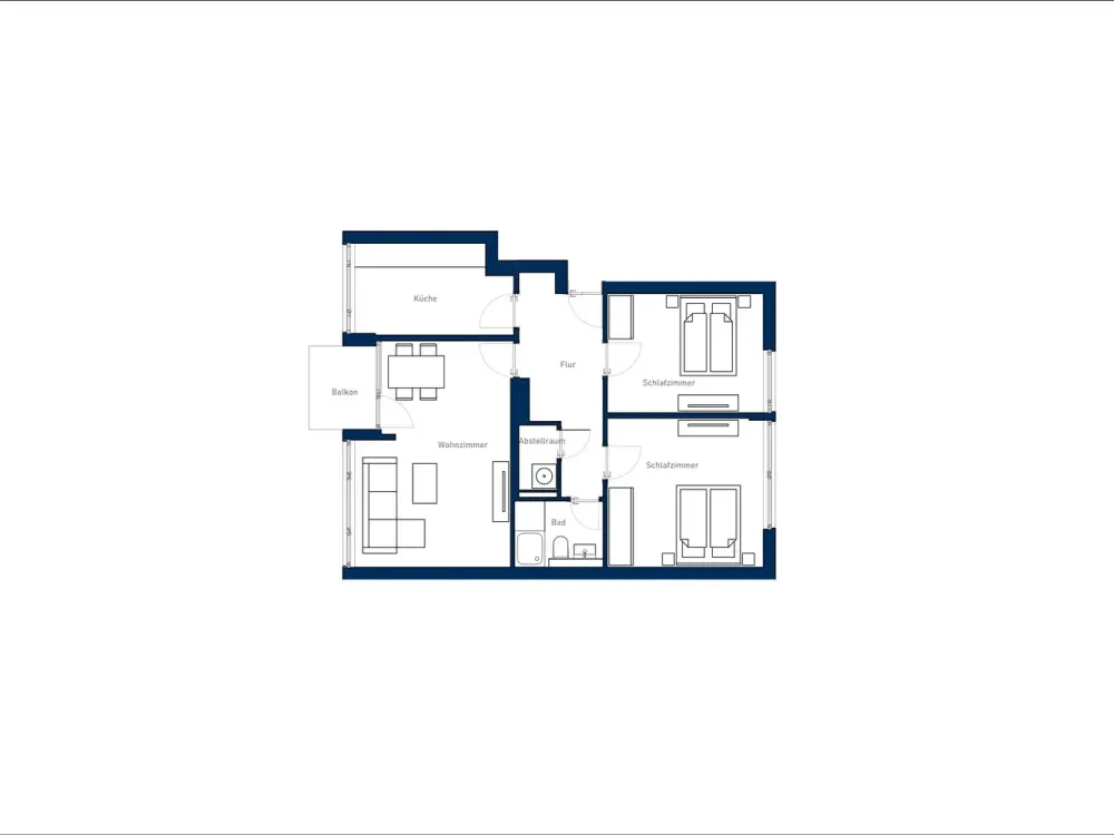 Nachmieter gesucht : Hochwertig sanierte Wohnung mit Einbauküche und Balkon!