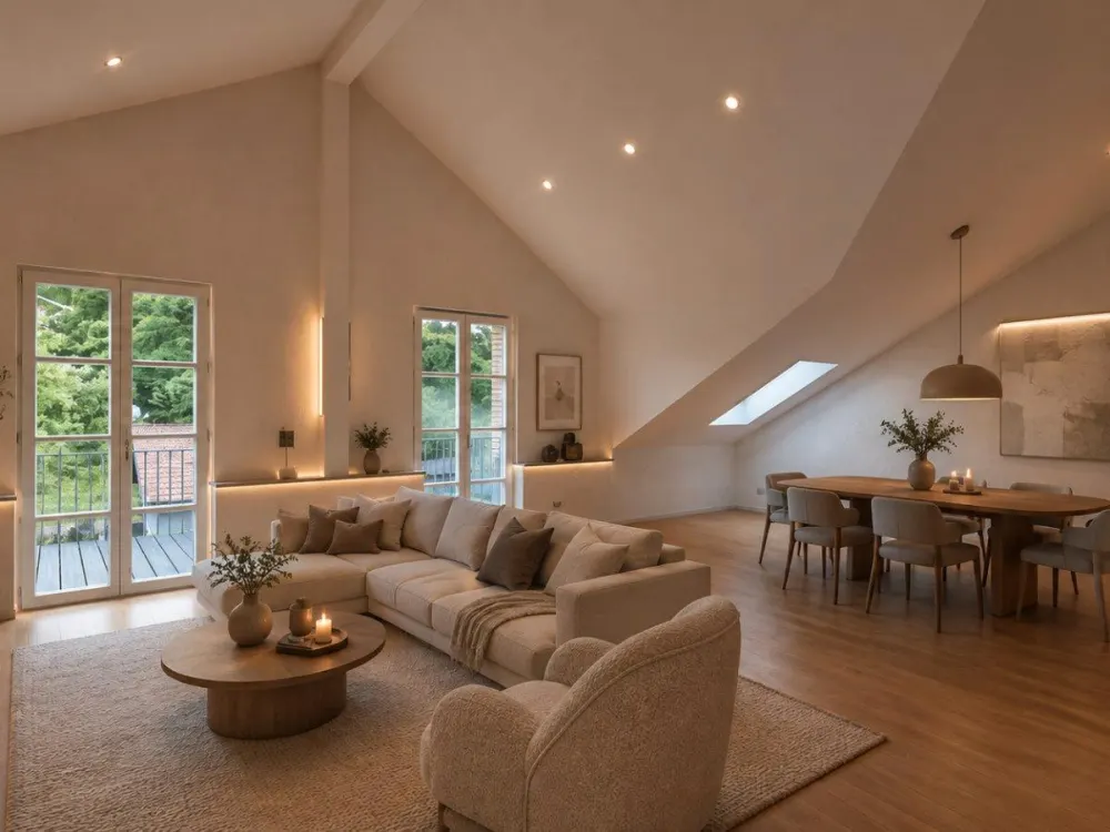 3 ZKB Balkon Dachgeschosswohnung inkl. Garage + Balkon