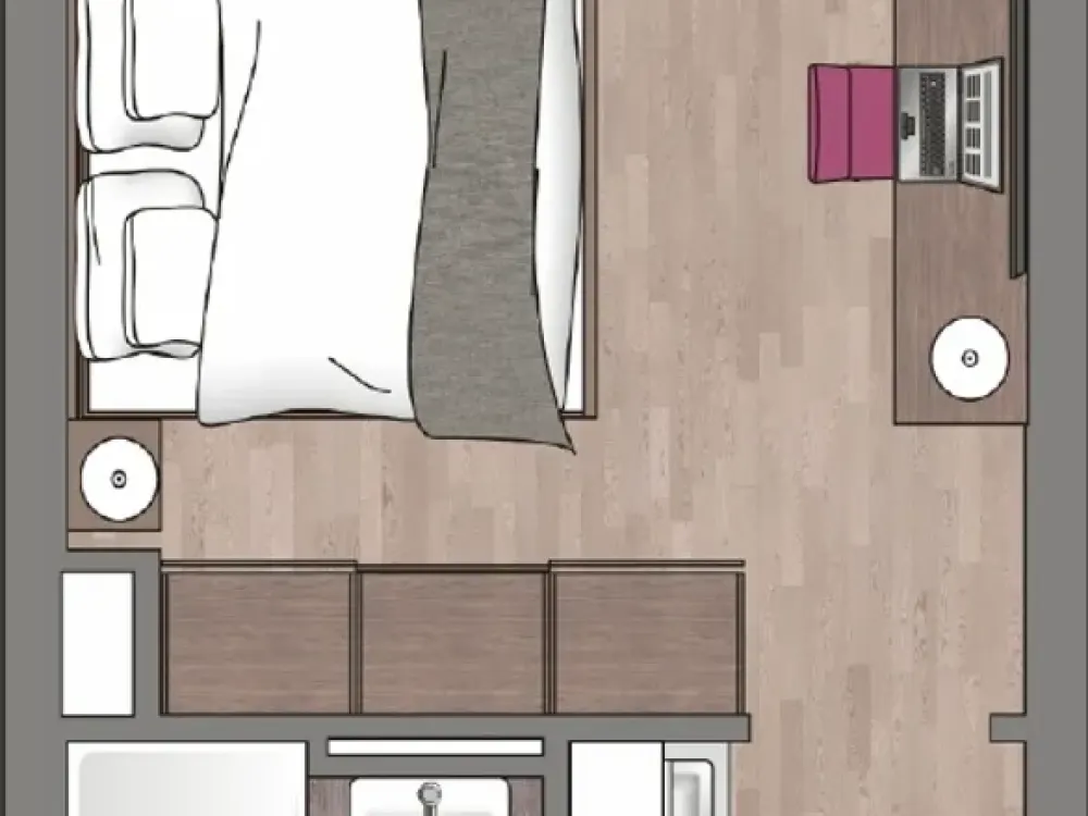 Apartmentlösung am Medienhafen schick möbiliert und mit Klima