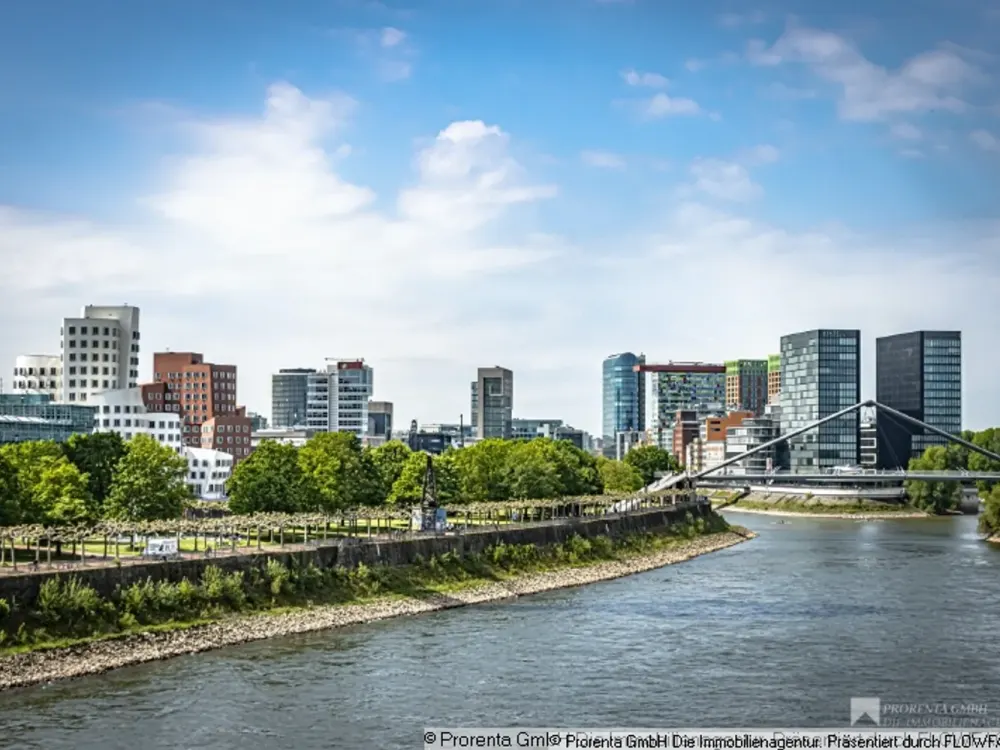 Apartmentlösung am Medienhafen schick möbiliert und mit Klima