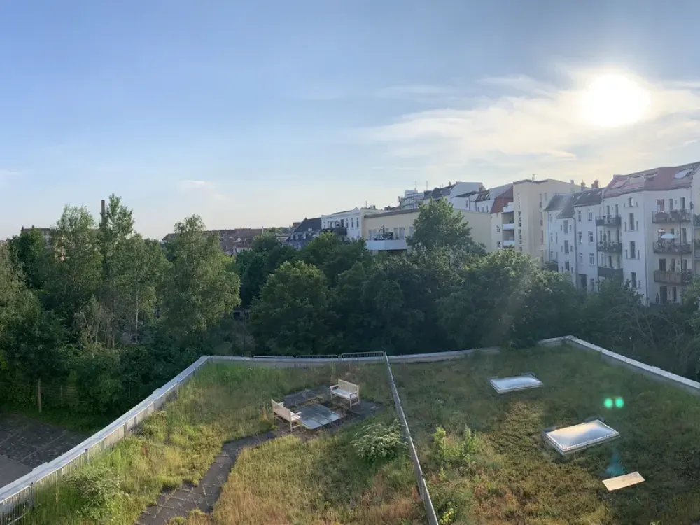 Begeisternder Blick ins Grüne: Schöne, helle 2-R-Whg 56 m² im 2. OG, separate Küche