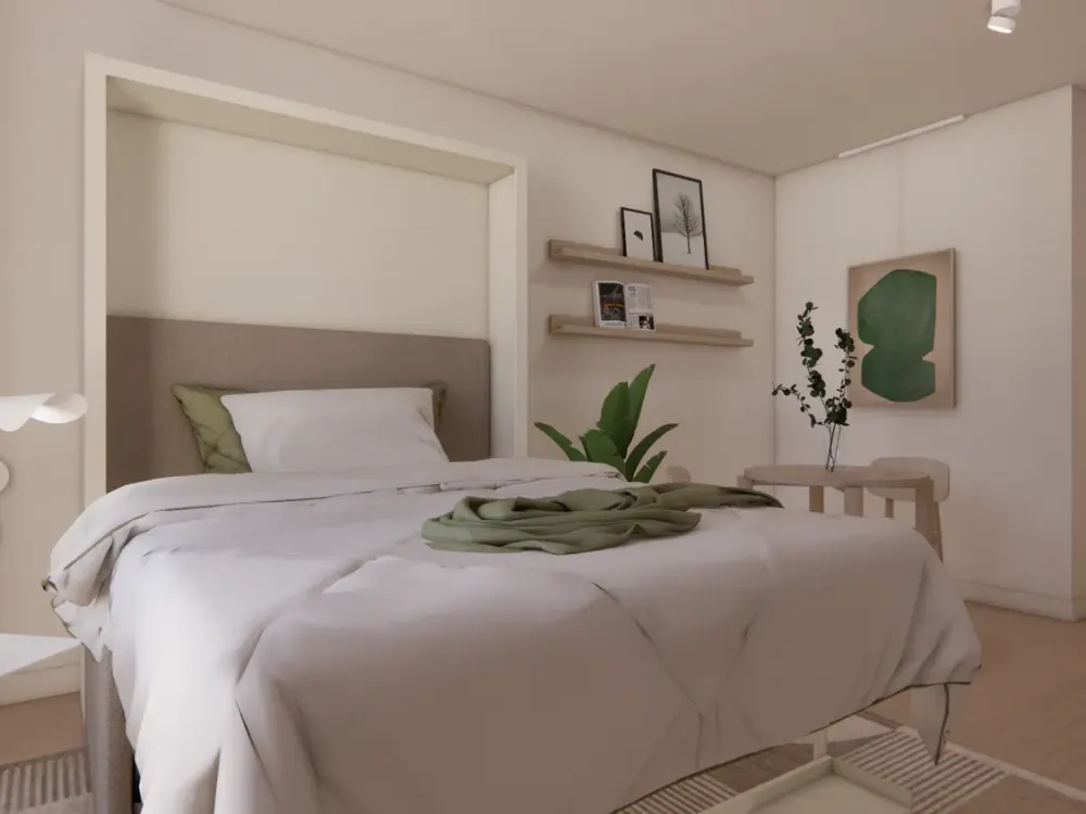 Furnished Medium Studio with Shared Facilities: Padel Court, Fitness, Rooftop Terrace & More