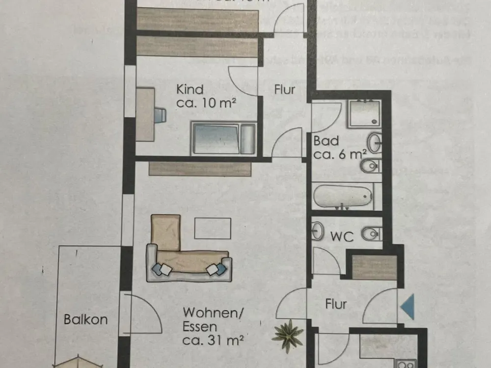 Nachmieter für schöne 3 Zimmer Wohnung in Germering gesucht | ca.