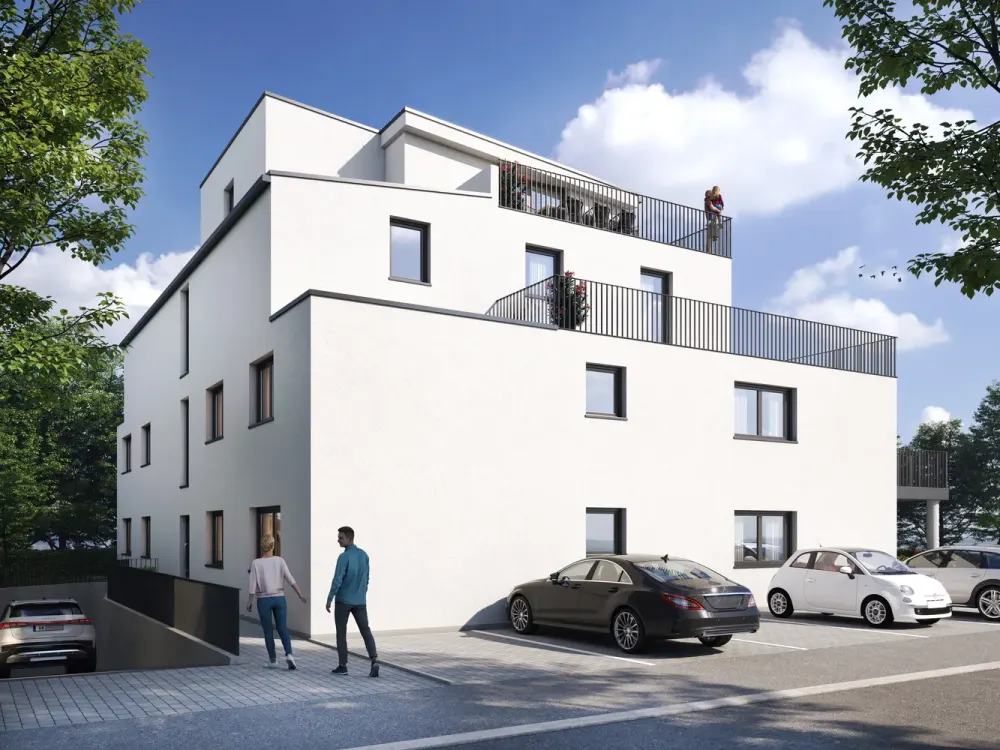 WE08 Moderne, barrierefreie 3-Zimmer-Neubau-Wohnung im 1.OG mit Balkon