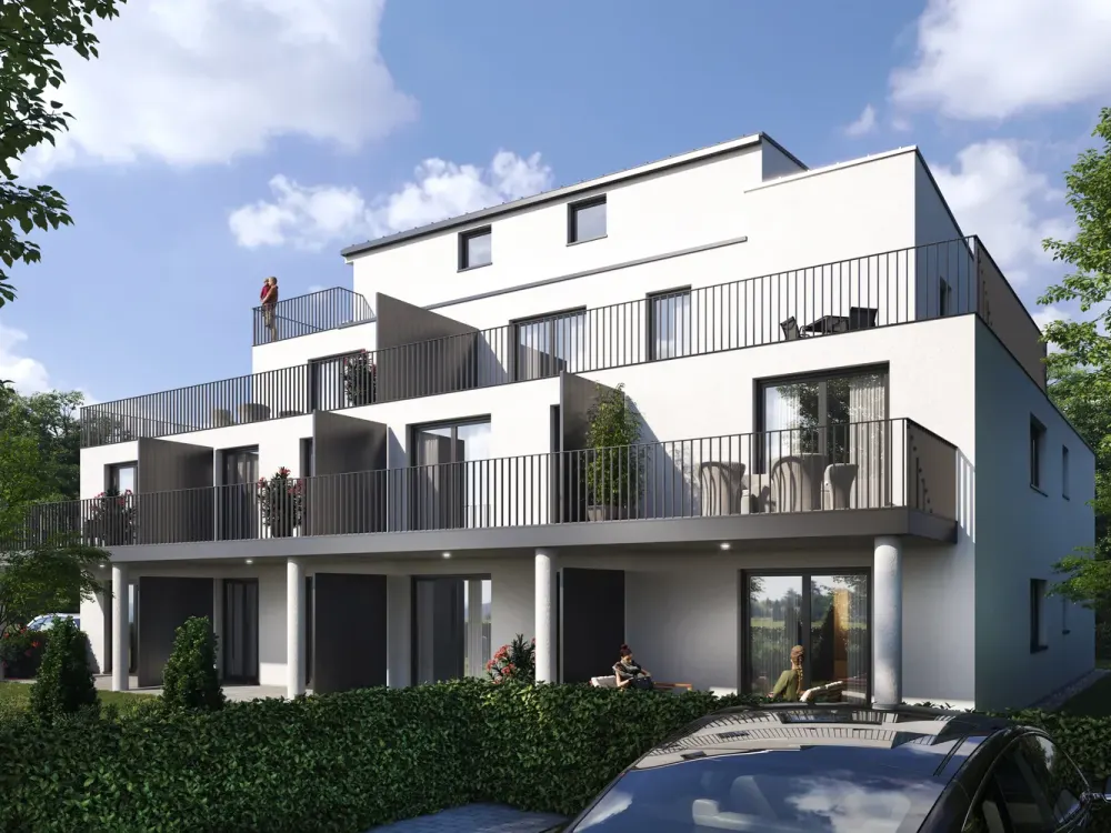 WE08 Moderne, barrierefreie 3-Zimmer-Neubau-Wohnung im 1.OG mit Balkon