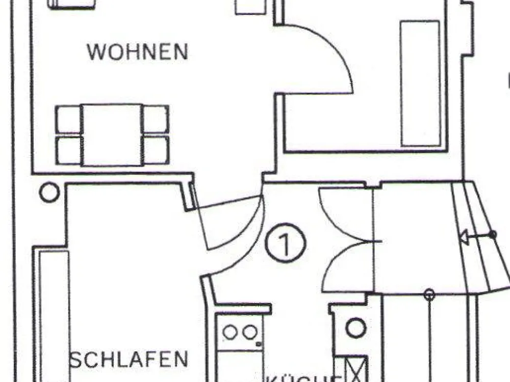 2-Raumwohnung mit EBK, Tageslichtbad & Arbeitszimmer | Gohlis-Süd