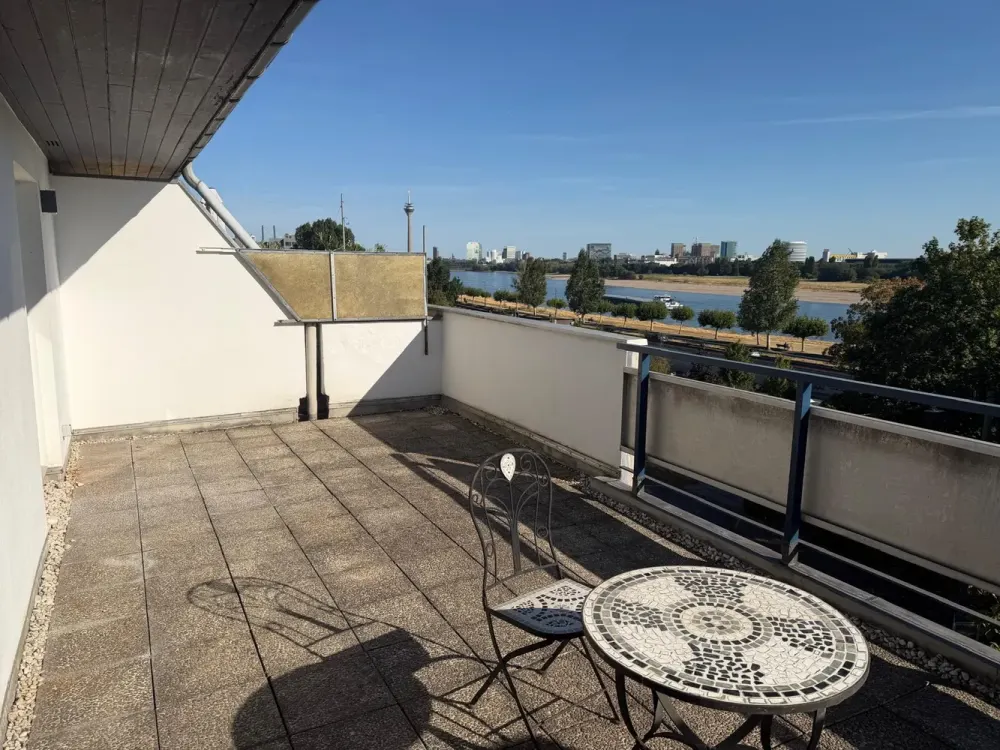 Wohnen mit Blick auf den Rhein