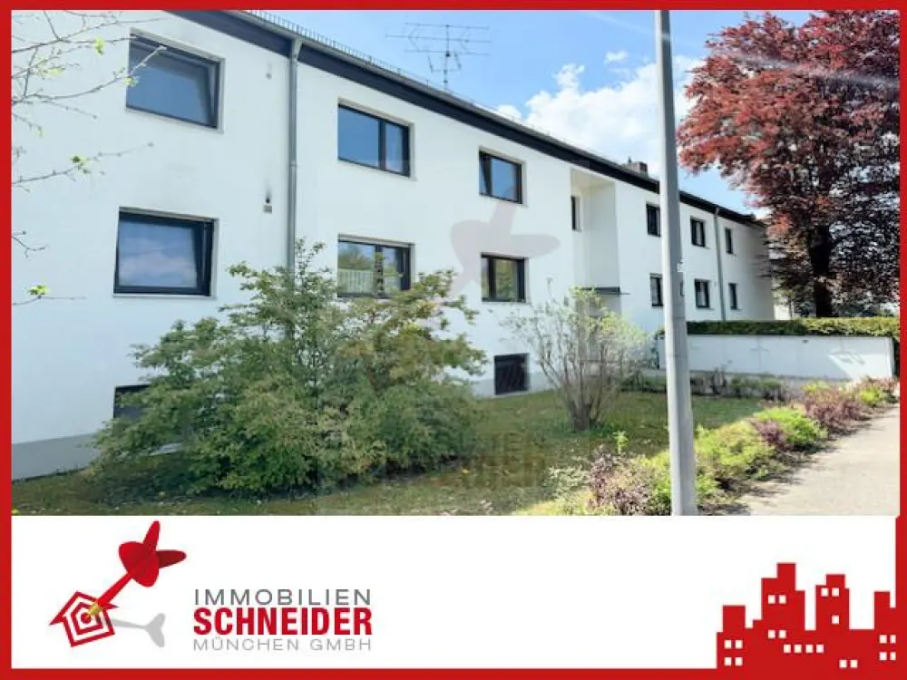 IMMOBILIEN SCHNEIDER - Waldperlach - great 3-room apartment with parquet, fitted kitchen and 2 large balconies