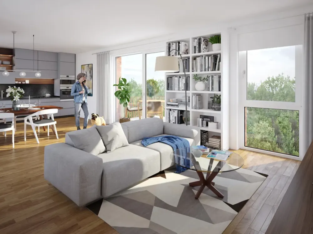السكن الحديث في فليتبارك, 3 غرف مع مطبخ مفتوح - جاهز للسكن نهاية 2027