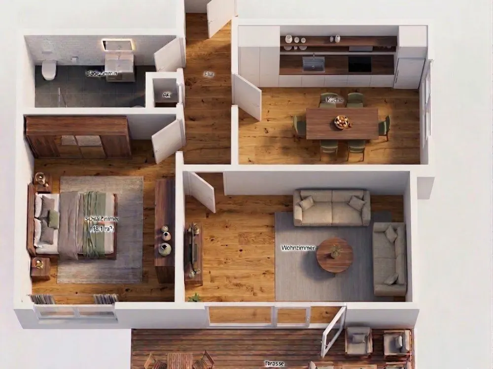 2,5-Zimmer-Wohnung Frisch saniert, zentral gelegen Do Mengede