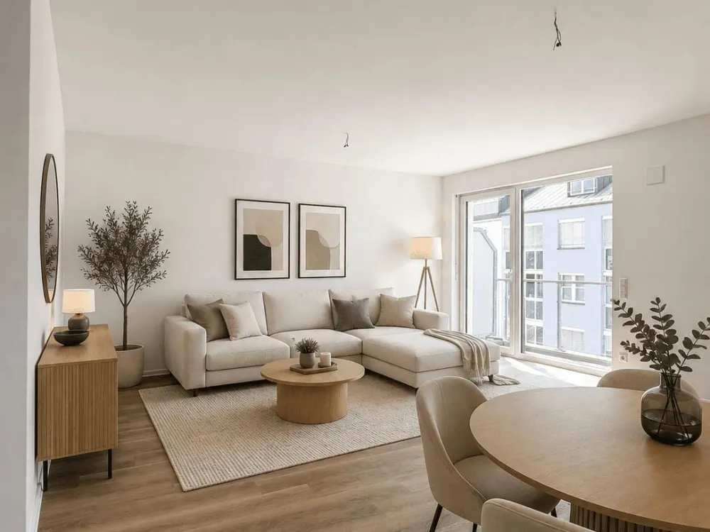 Moderne 2-Raum Wohnung mit Balkon im Zentrum-West