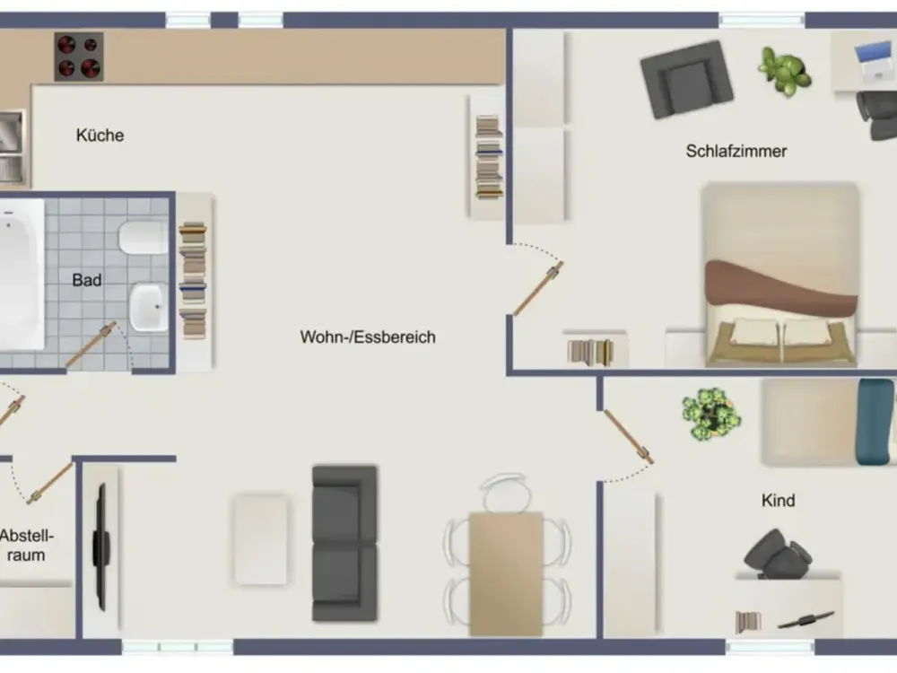 3-Zimmer-Wohnung in Rheinzabern inkl. Stellplatz