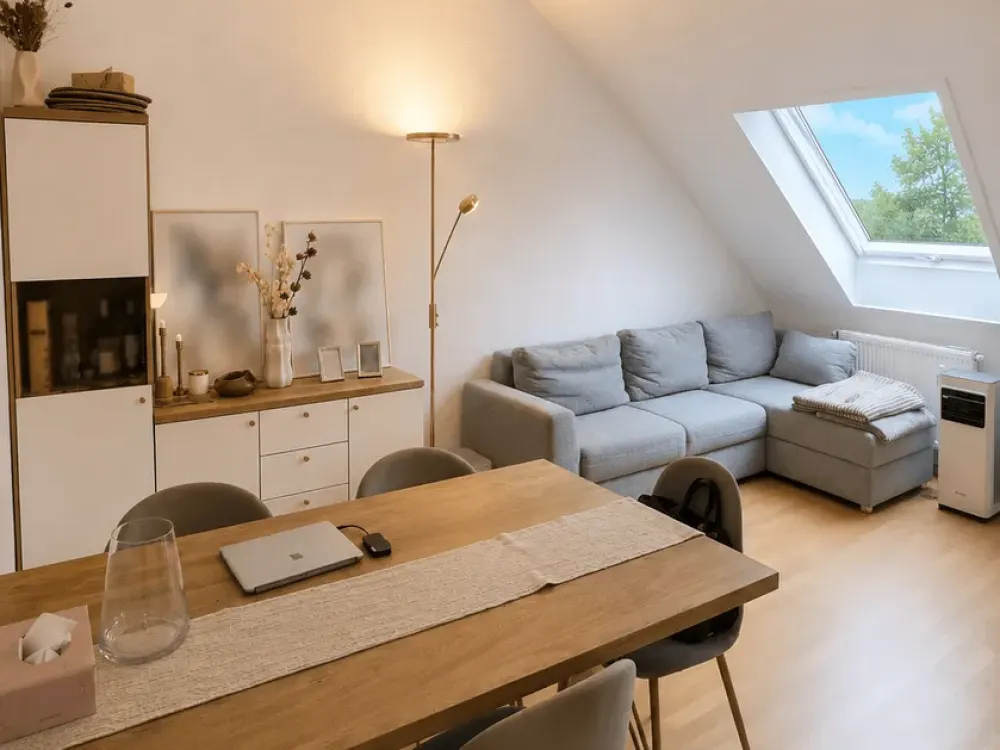 Quiet and modern 2-room apartment near the zoo with spacious roof terrace!