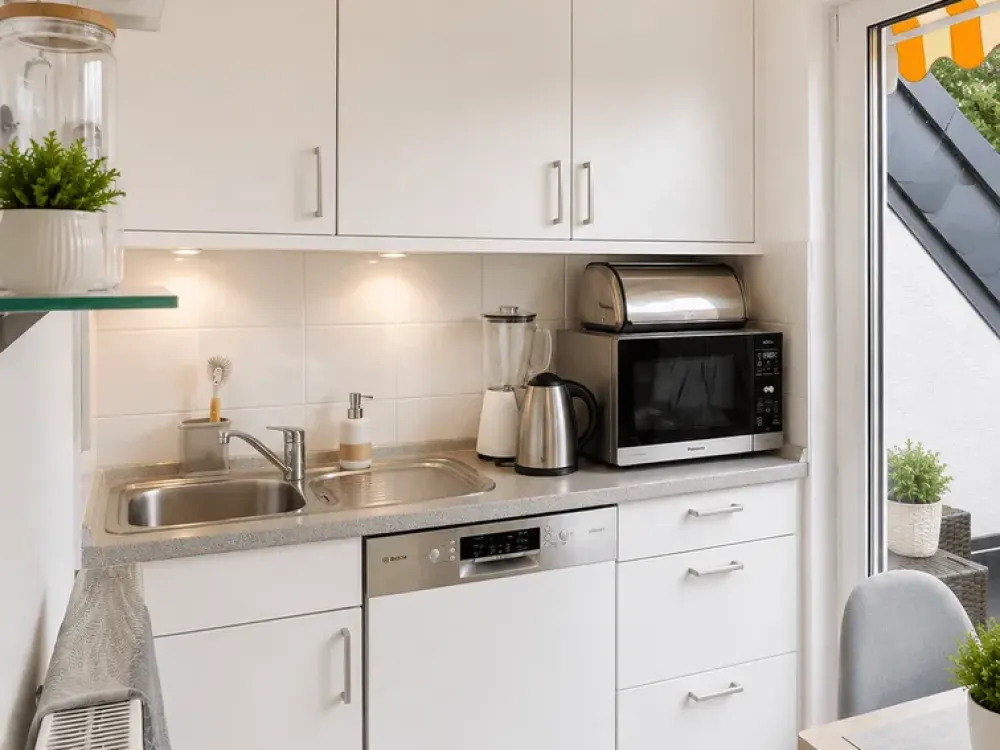 Quiet and modern 2-room apartment near the zoo with spacious roof terrace!