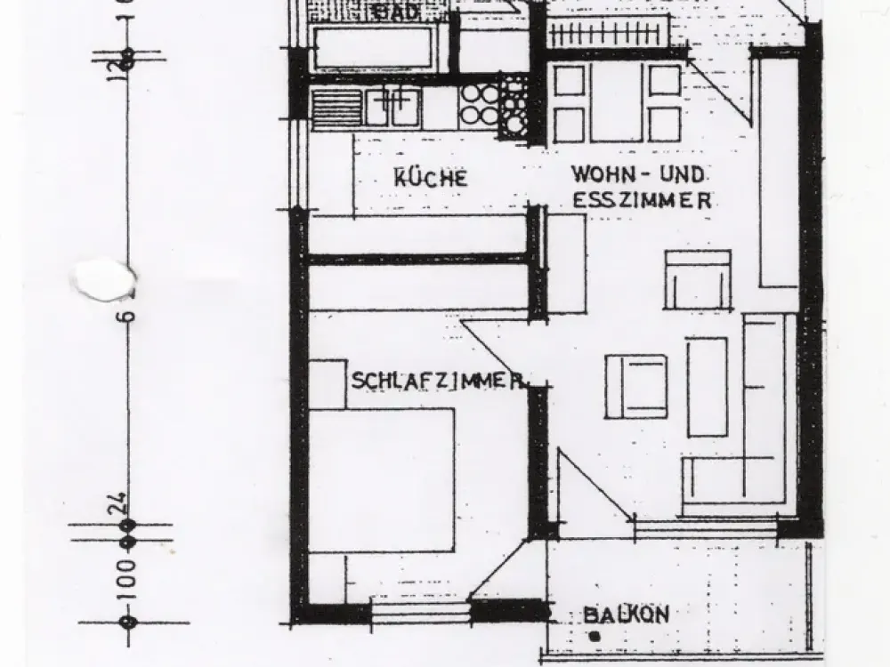 ruhige 3-Zimmer-Wohnung mit Südbalkon in Neckartailfingen
