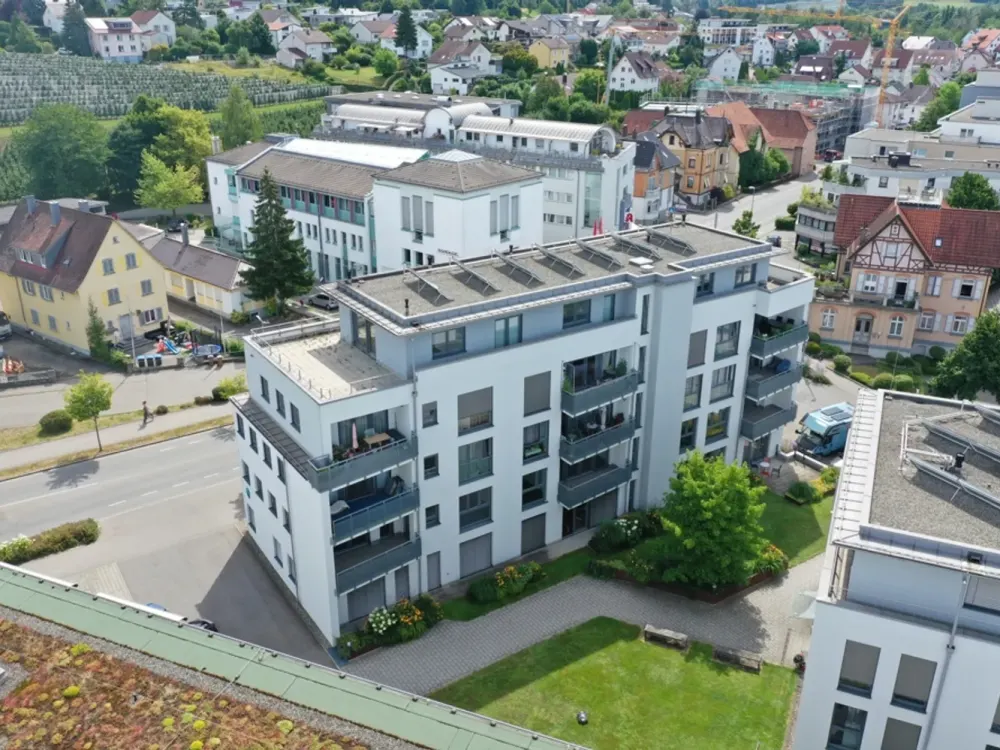Penthouse in the Heart of Tettnang, Stylish Living with Spacious Terrace and Cozy Atmosphere