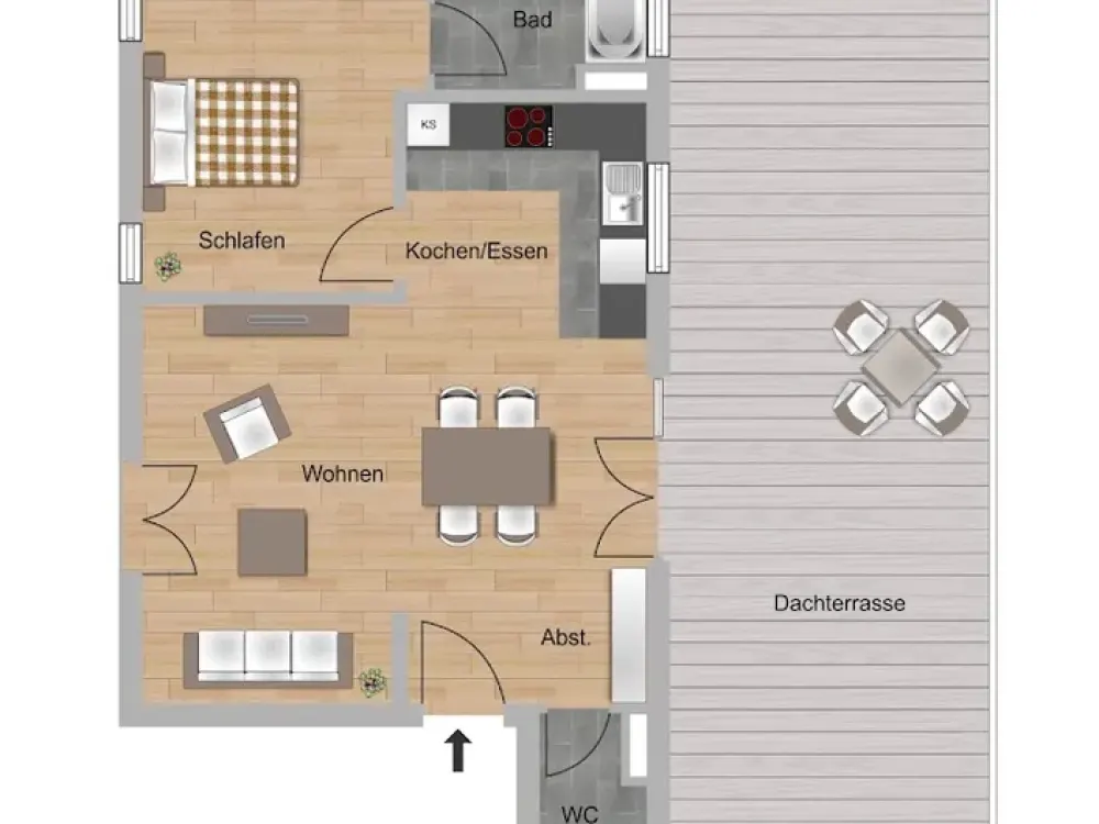 Neubau Riedbogen - Naturnah Wohnen in Bergen-Enkheim - Typ 2xV