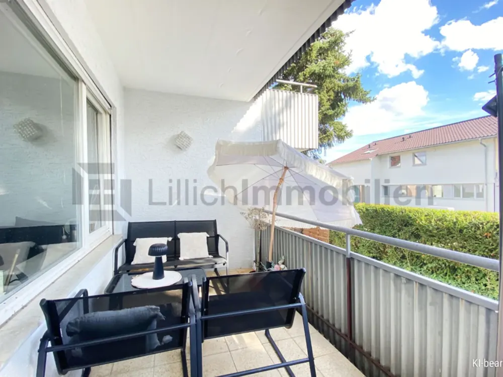 Klein, fein, bestens angebunden, 1-Zimmer-Wohnung mit sonnigem Südbalkon