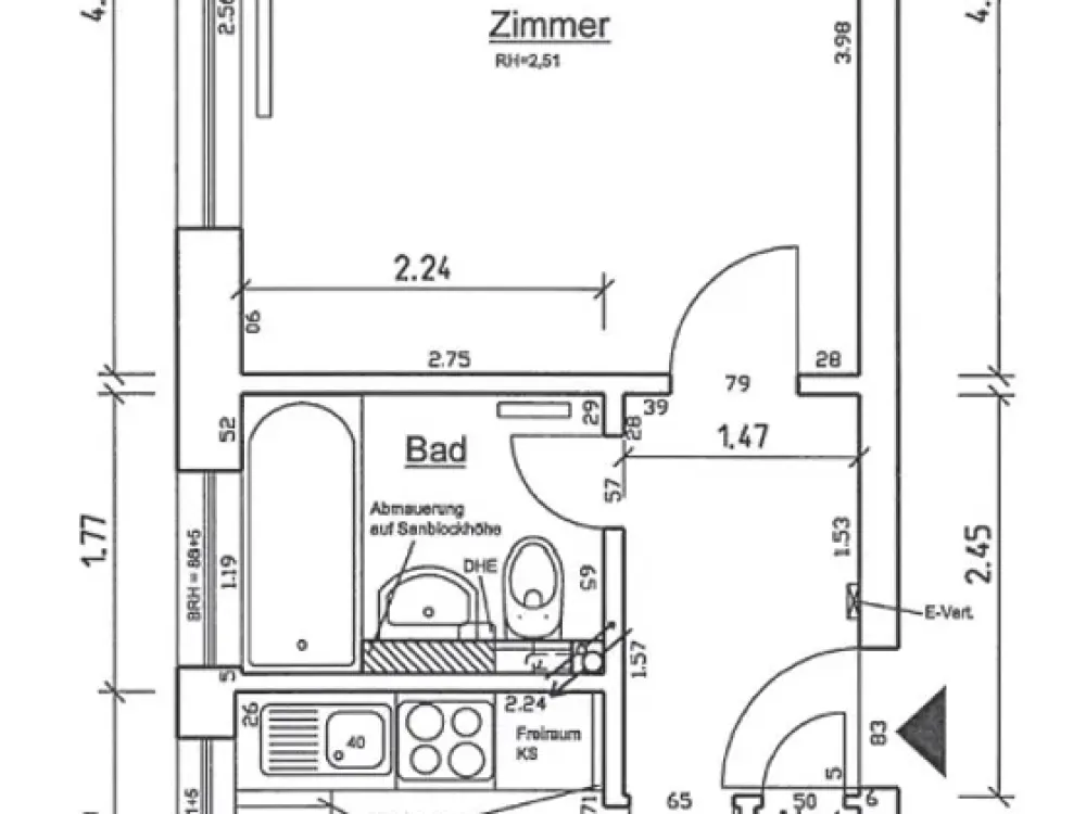 Gemütliche 1-Zimmerwohnung zur Miete in Wedel - Wentzel Dr.