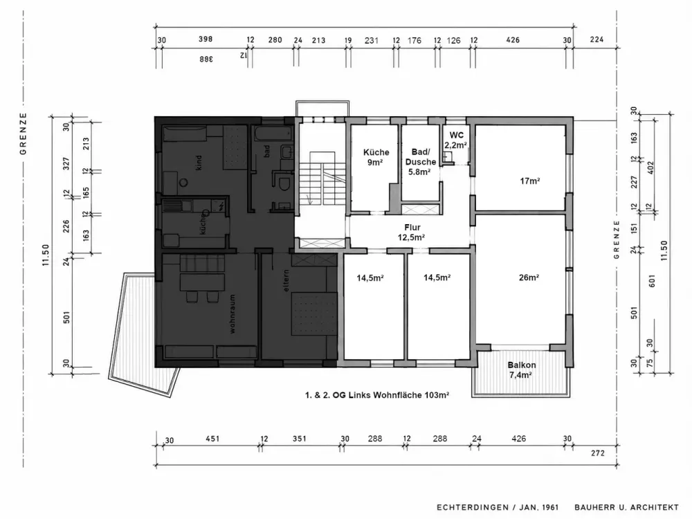 Kernsanierte 4-Zimmer-Wohnung in Leinfelden-Echterdingen