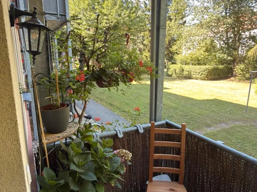 3-Zimmerwohnung Dreiraumwohnung Erdgeschoss Einbauküche Balkon