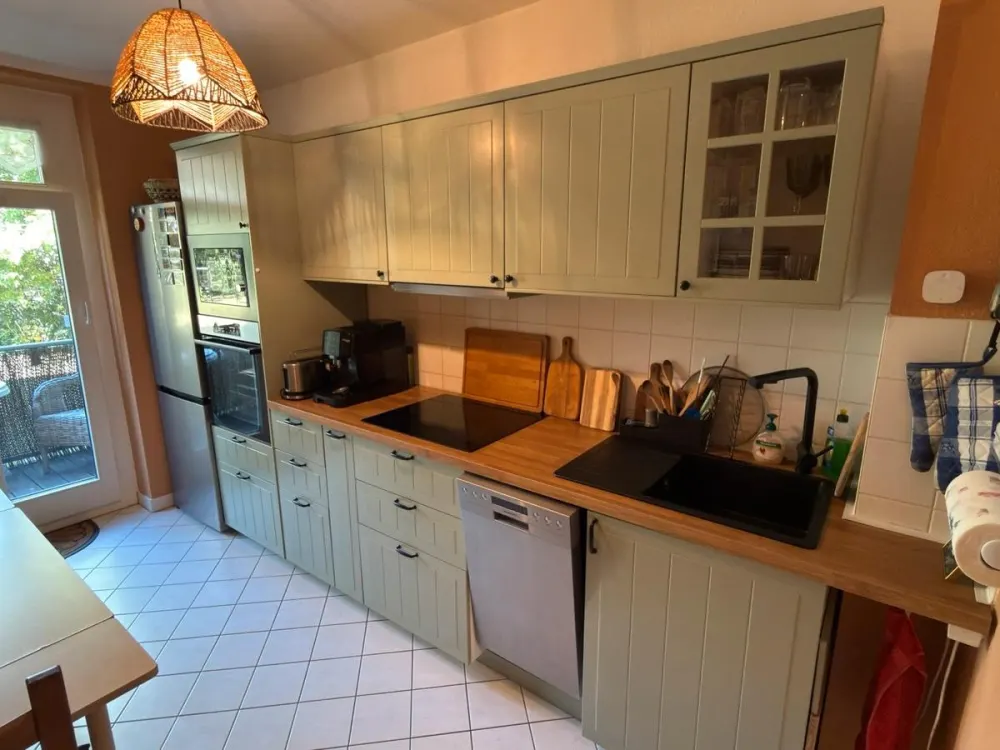 3-Zimmerwohnung Dreiraumwohnung Erdgeschoss Einbauküche Balkon