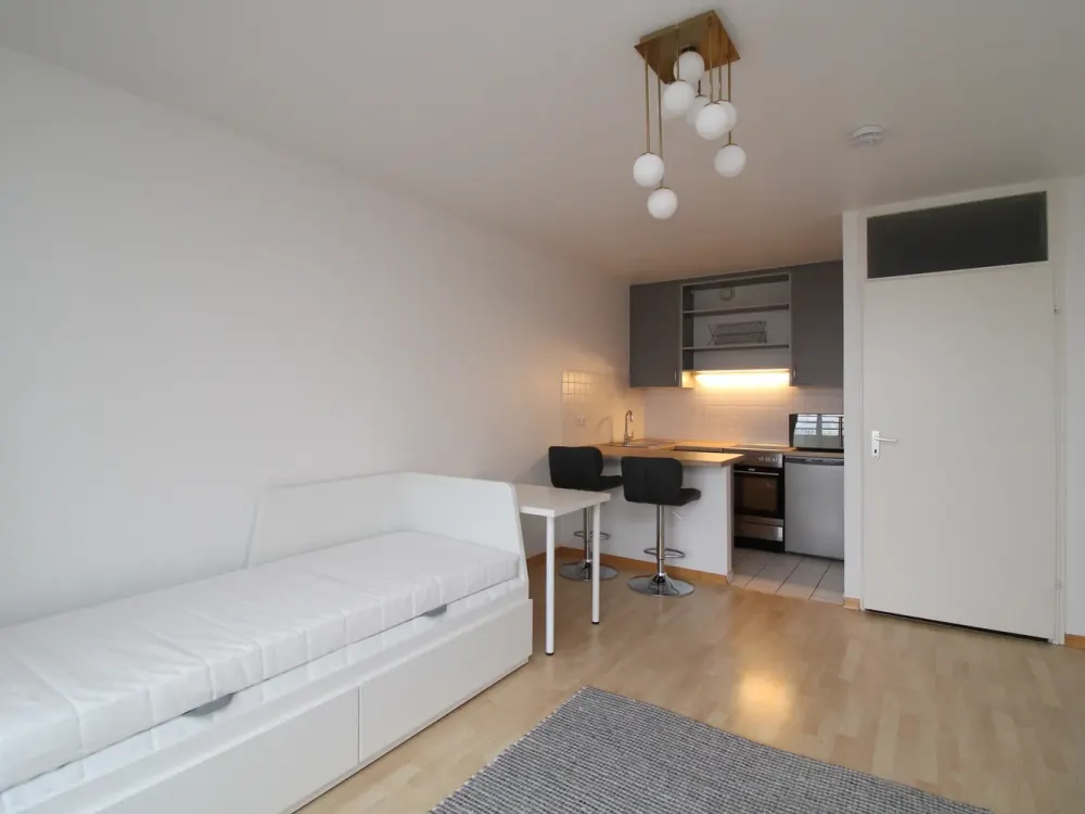 SCHWABING: Furnished 1-Room Apartment with Loggia!