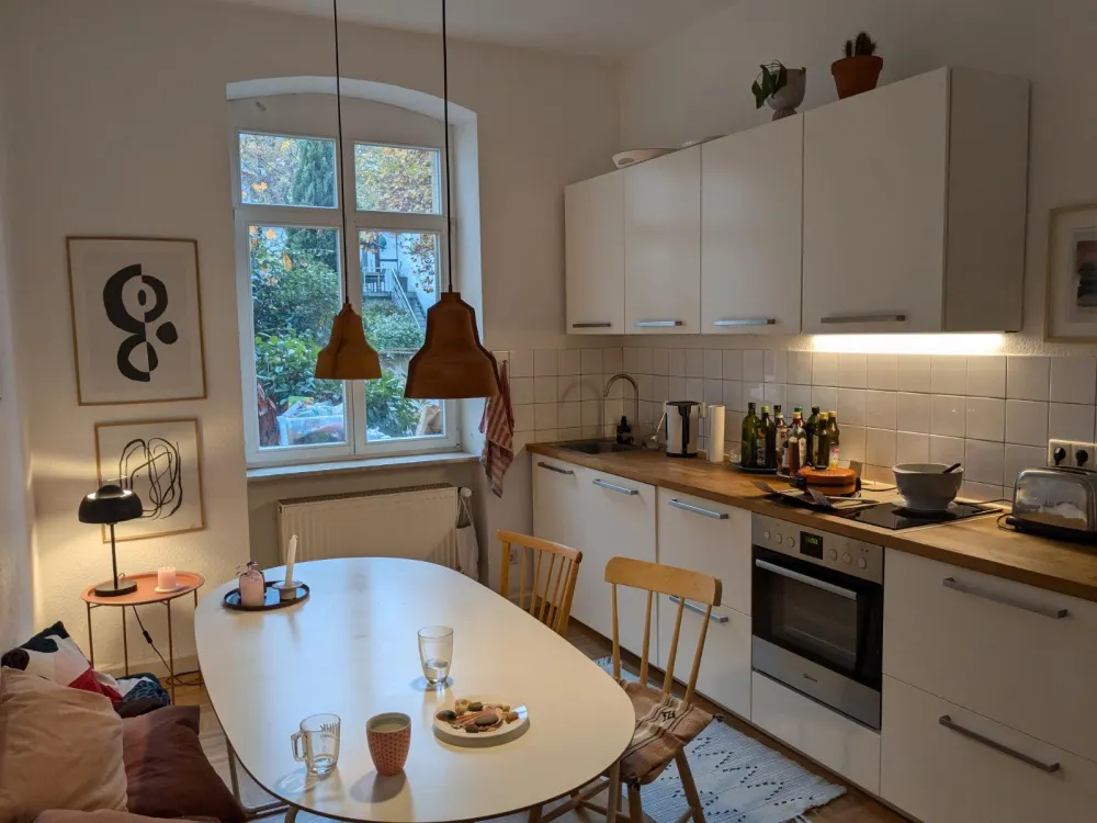 Möblierte Helle 2-Zimmer-Wohnung in KA Weststadt, Toplage, Garten