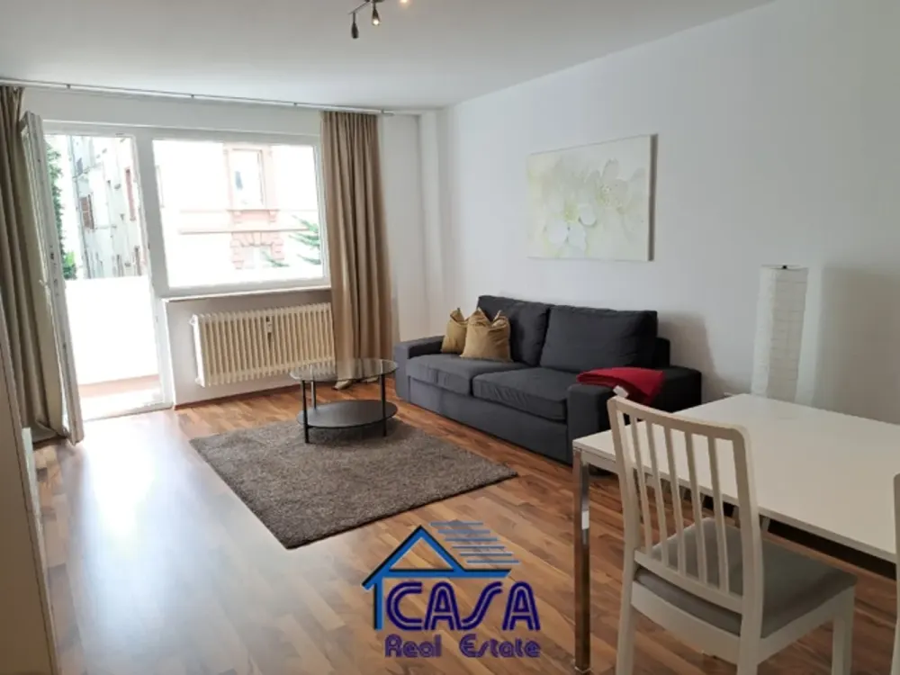 WESTEND-NORD: 3,5 Zimmer Wohnung mit Balkon hochwertig möbliert, sehr ruhig gelegen