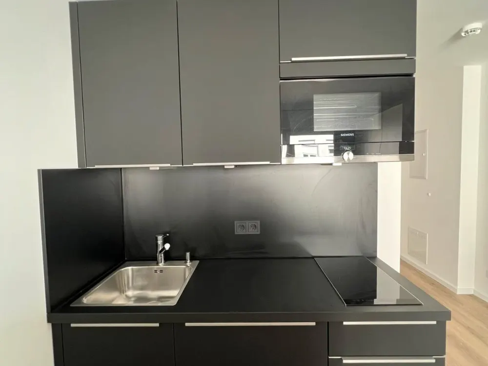 Modernes, voll möbliertes 1-Zimmer-Apartment mit Balkon, ab 1.09.