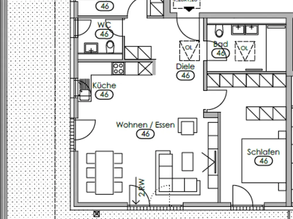 Viel Platz zum Wohlfühlen, Wohnung mit großer Terrasse und Aussicht zum Träumen
