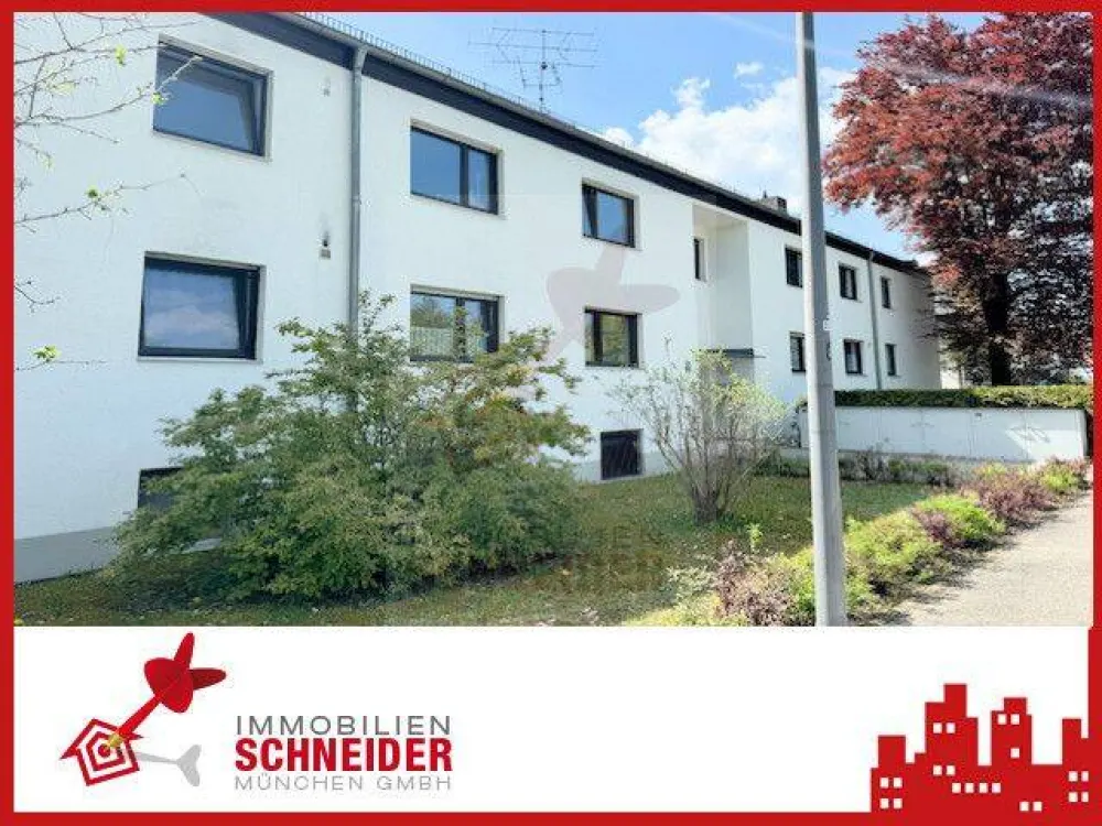 IMMOBILIEN SCHNEIDER - Waldperlach - great 3-room apartment with parquet, fitted kitchen and 2 large balconies