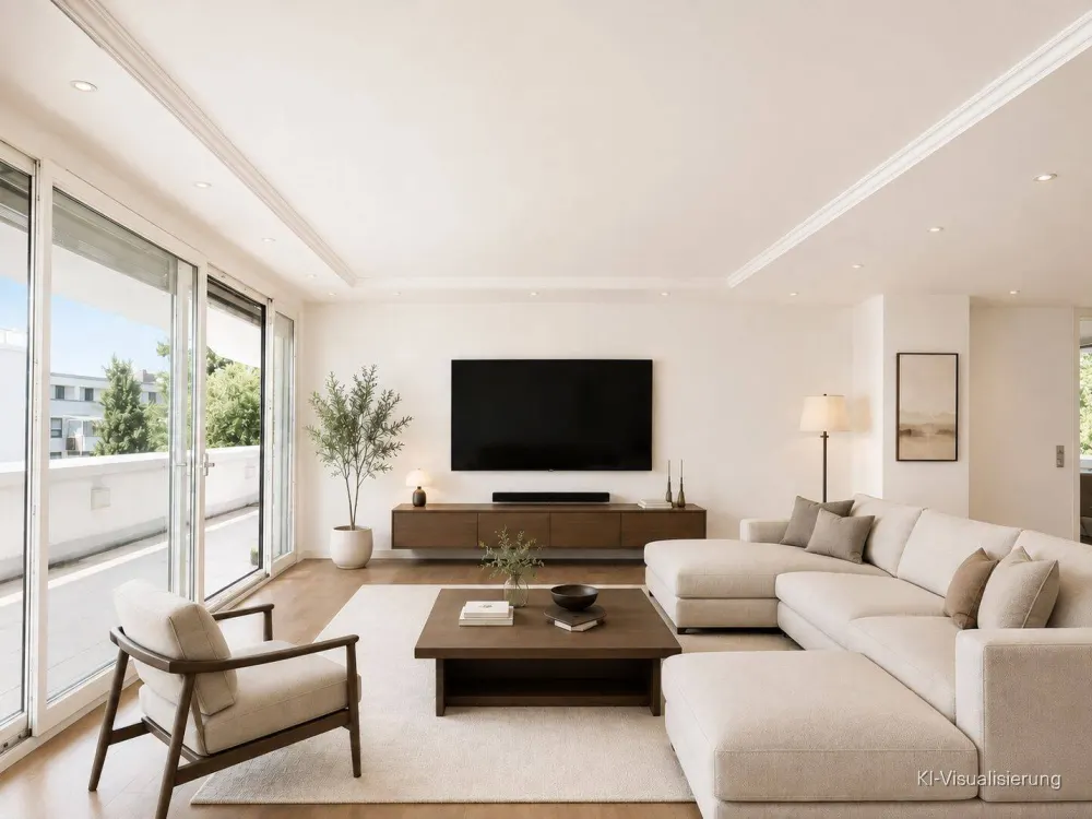 Wohnen in oberster Etage. Penthouse mit großer Dachterrasse