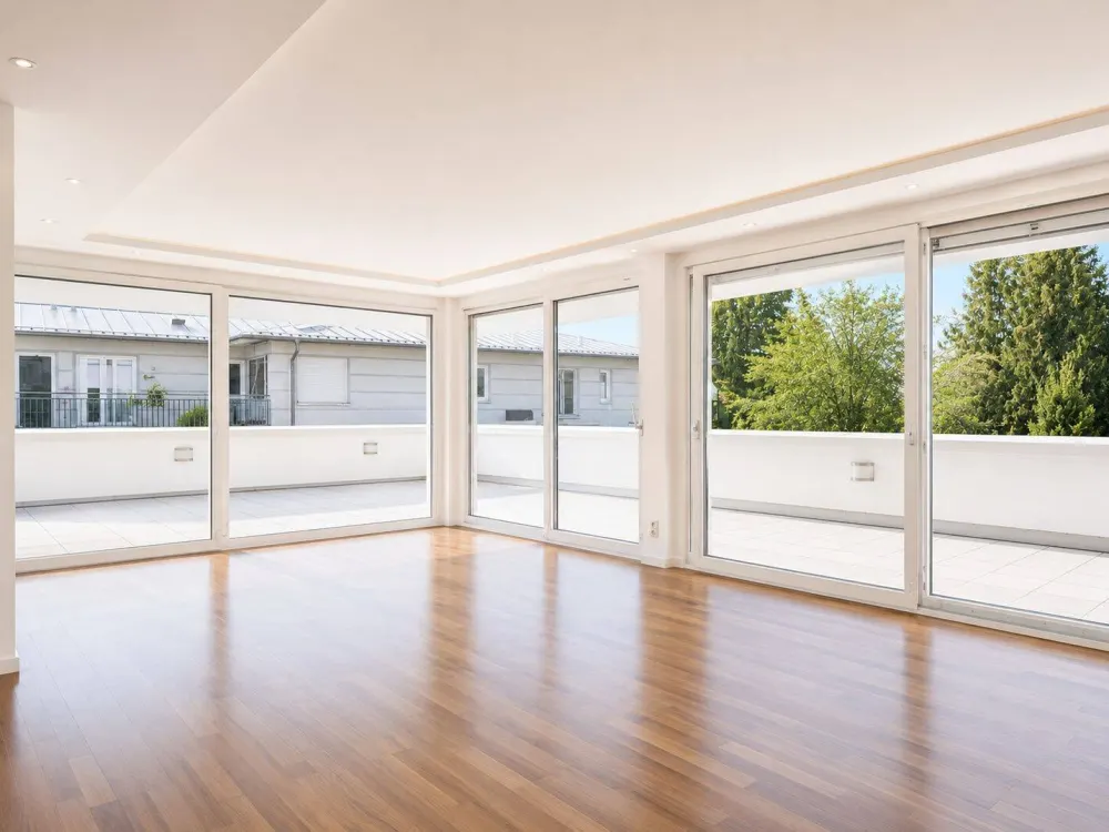 Wohnen in oberster Etage. Penthouse mit großer Dachterrasse