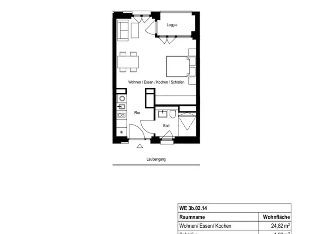 Preisgedämpfte 1-Zimmer-Wohnung im Neubauquartier Deiker Höfe!