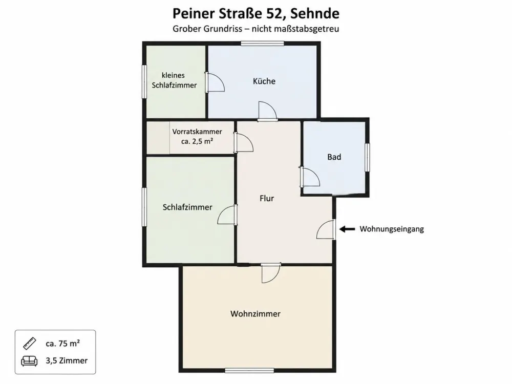 3,5-Zimmer-Wohnung | 75 m² | 2 Monate kaltmietfrei | Sehnde