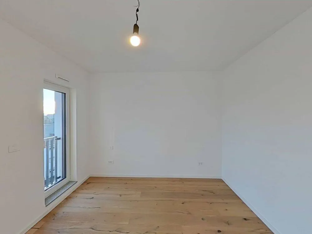 Drei Zimmer, 88 m², bodentiefe Fenster - Neubau am Westhafen