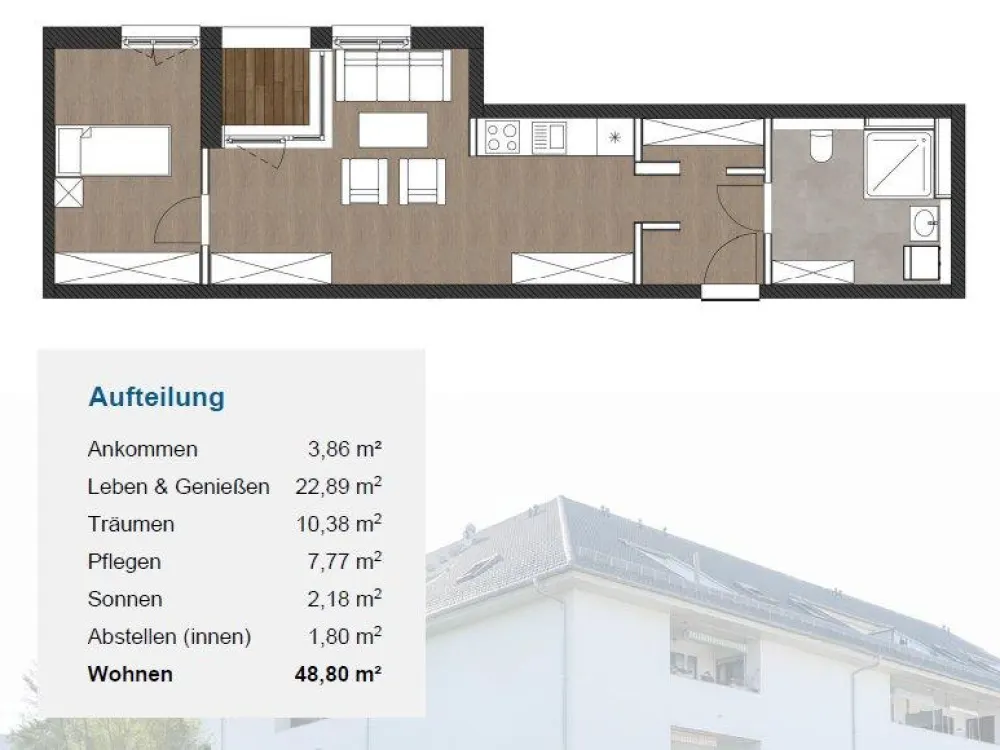 2-Raum-Wohnung im Betreuten Wohnen | Barrierearm | Service & Pflege möglich