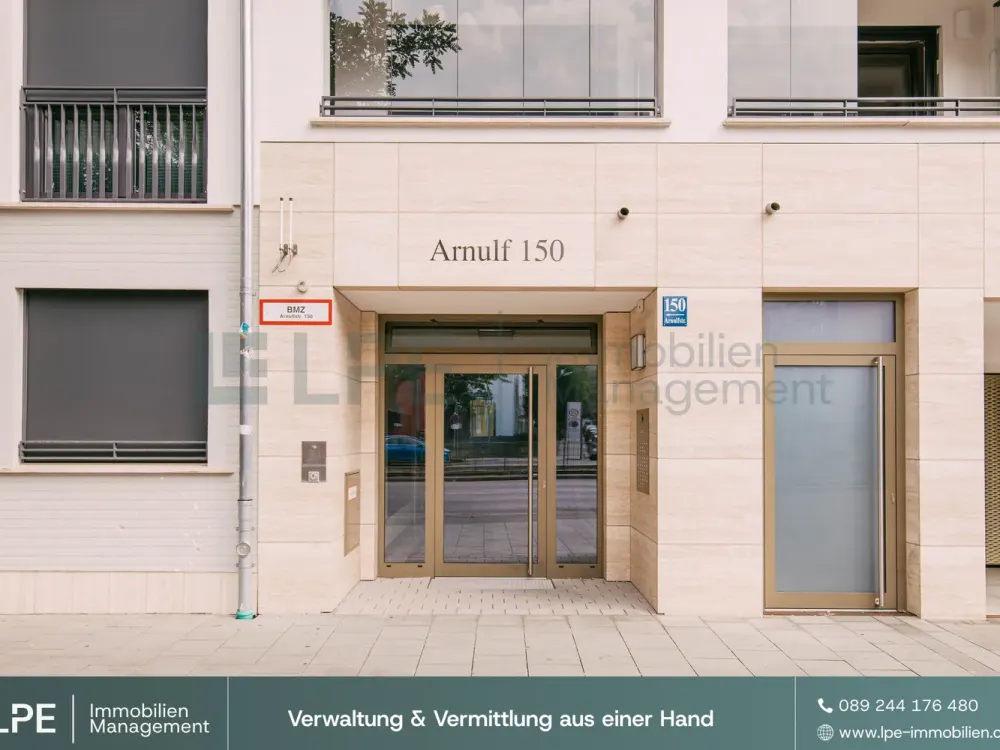 ⓁⓅⒺ Lichtdurchflutete 2-Zimmer-Neubauwohnung mit Balkon in der Arnulfstraße 150