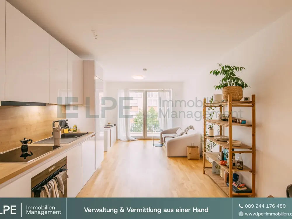 ⓁⓅⒺ Lichtdurchflutete 2-Zimmer-Neubauwohnung mit Balkon in der Arnulfstraße 150