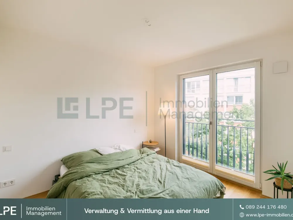 ⓁⓅⒺ Lichtdurchflutete 2-Zimmer-Neubauwohnung mit Balkon in der Arnulfstraße 150
