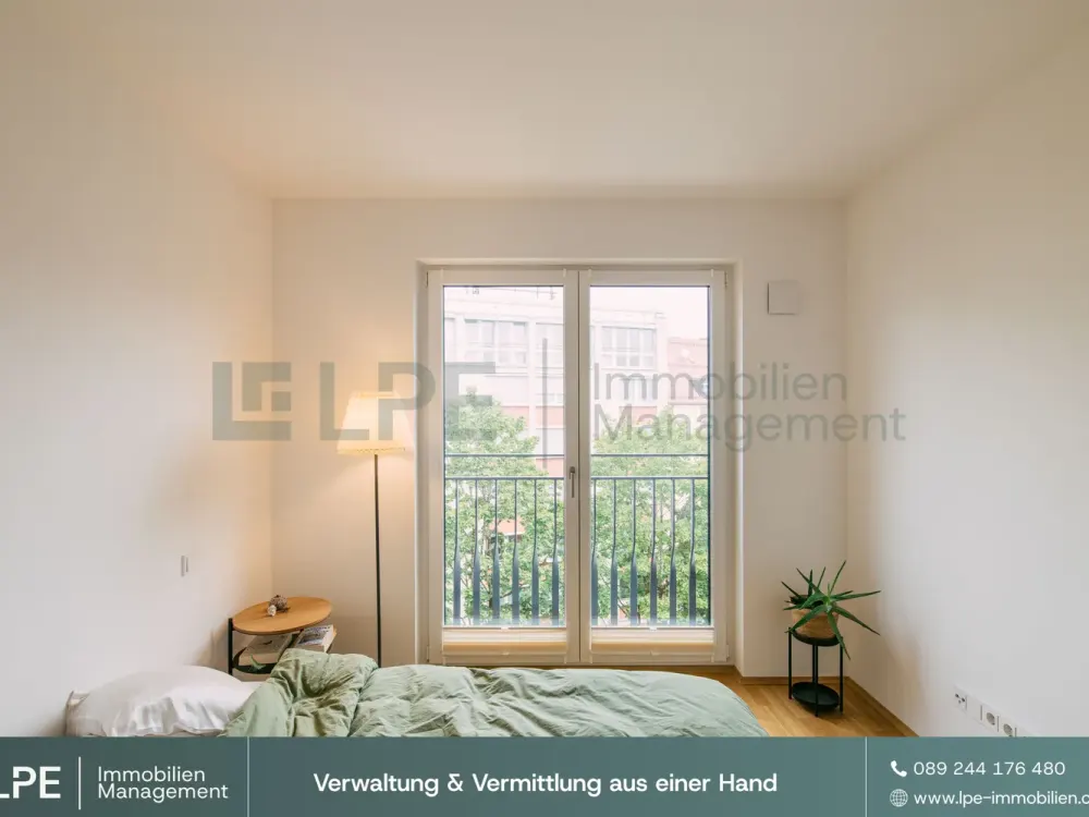 ⓁⓅⒺ Lichtdurchflutete 2-Zimmer-Neubauwohnung mit Balkon in der Arnulfstraße 150