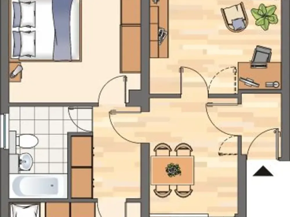 Attraktive 3-Zimmer-Wohnung in Unna, Viel Platz auf 76,33 m²