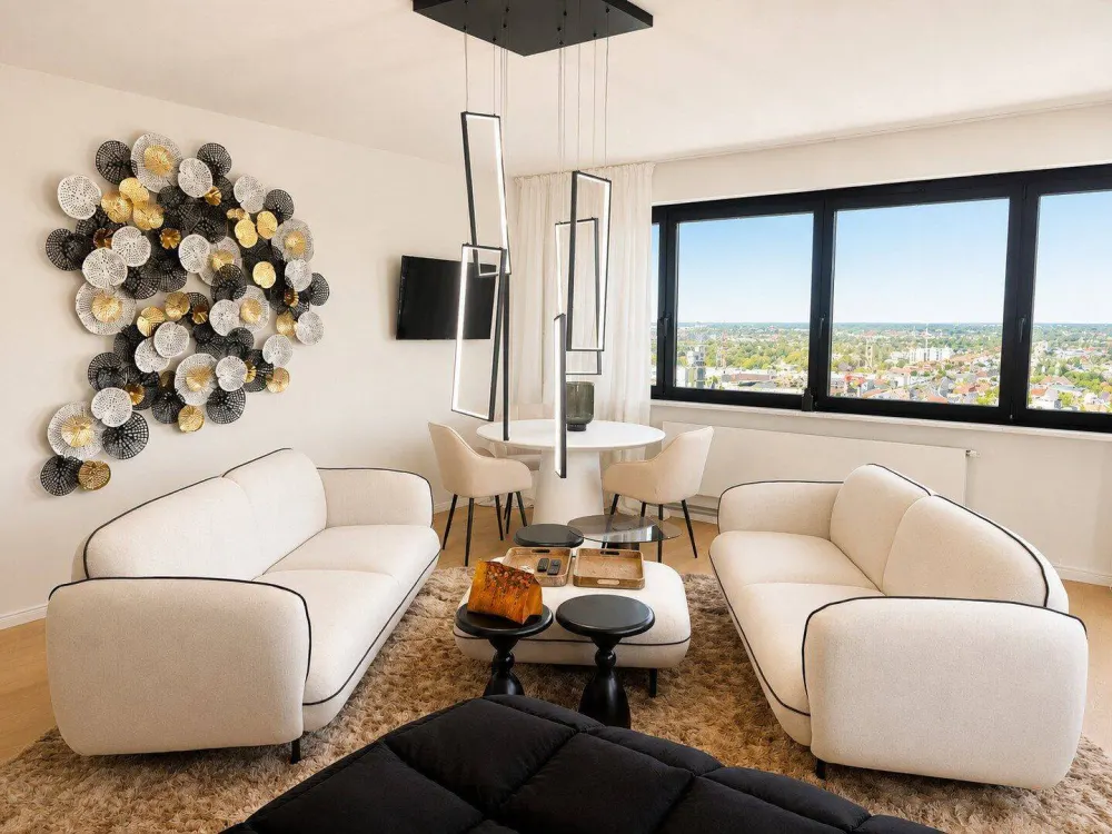 Fully furnished high-rise residence 29F/ W3 Panorama views over Hamburg