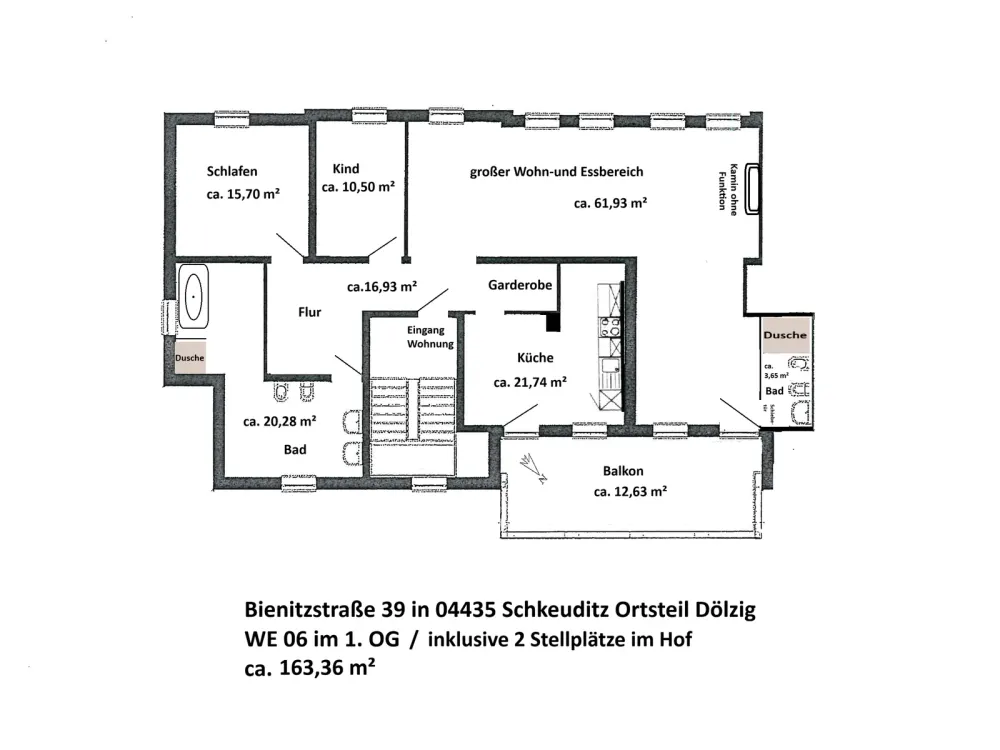 Sanierte 3-RW mit Terasse inkl.2 Stellplätzen sucht Mieter