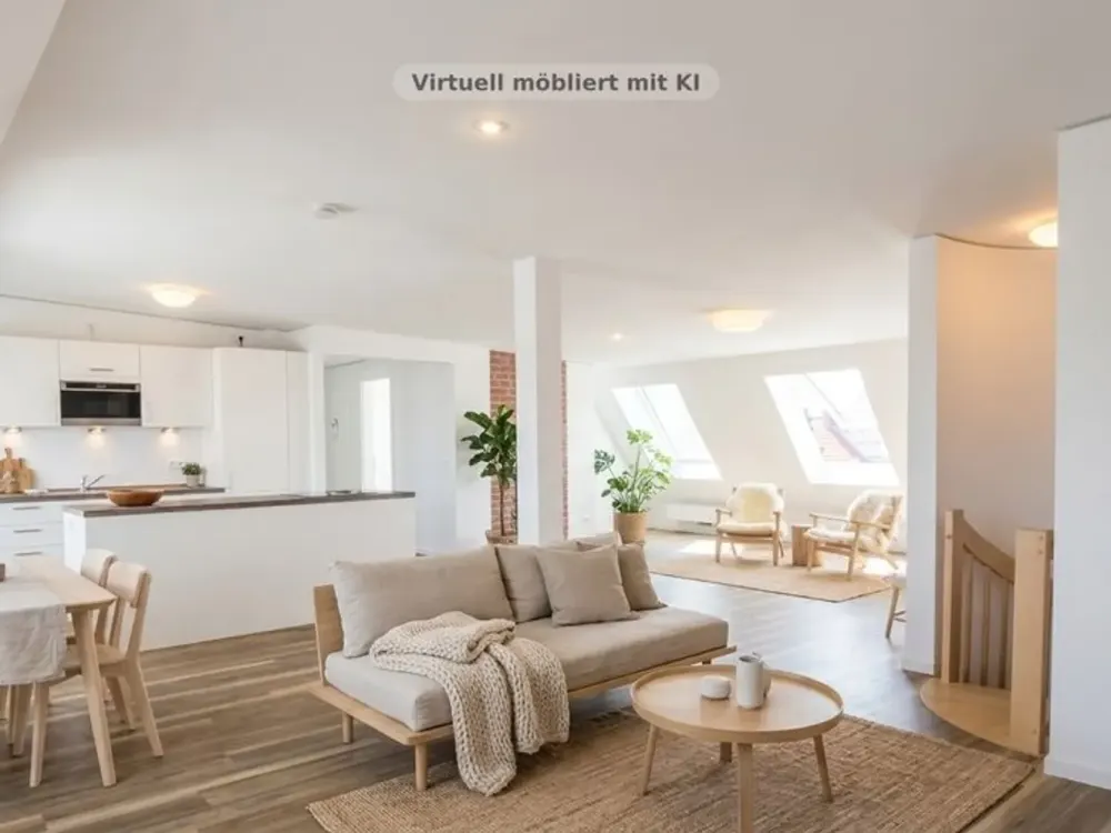 HOMESK - Großzügige 5-Zimmer-Maisonette-Dachgeschosswohnung mit Aufzug und Einbauküche und 3 Bädern