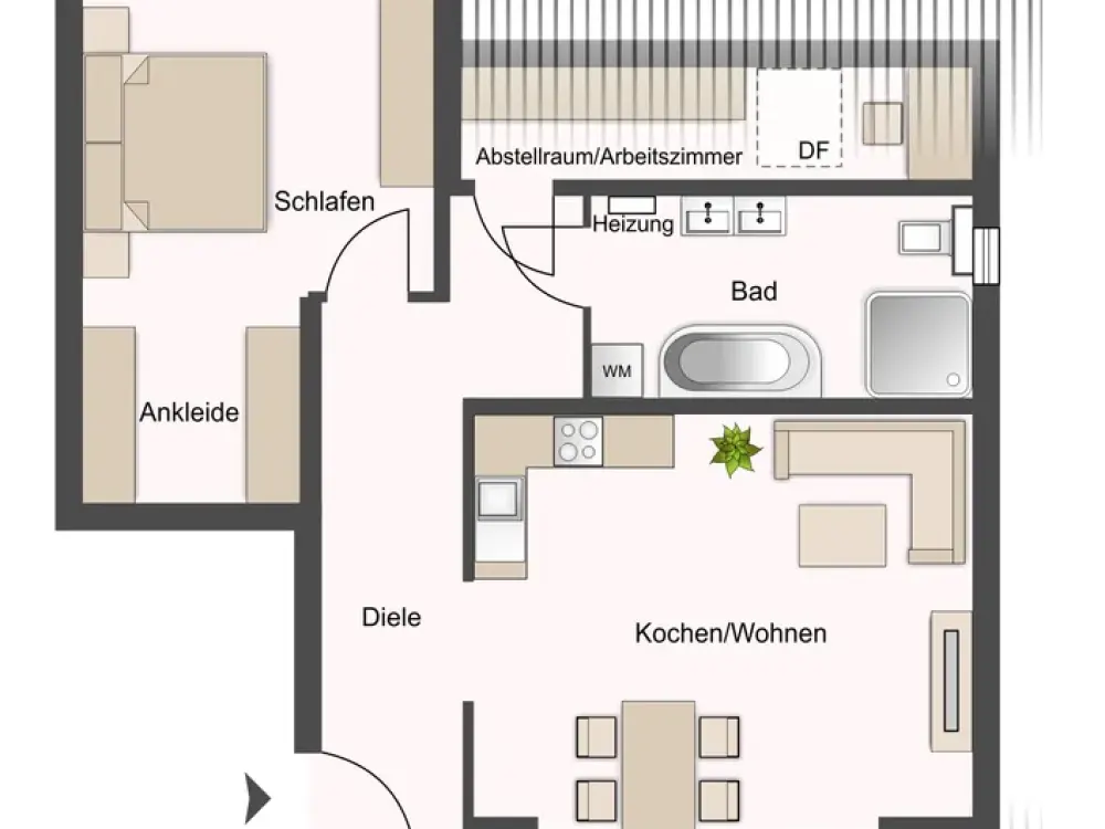 Living at the Top with Elevator! New Build First Occupancy with Roof Loggia, Designer Bathroom and Dressing Room