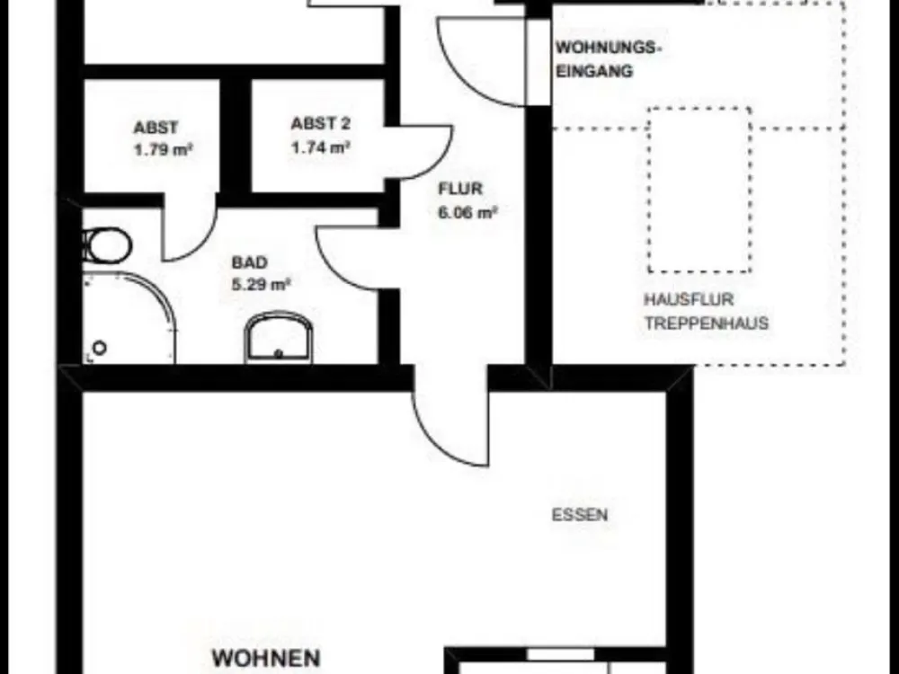 Helle 3 Zimmer Wohnung in Blumenthal ab 1.10.26 zu vermieten