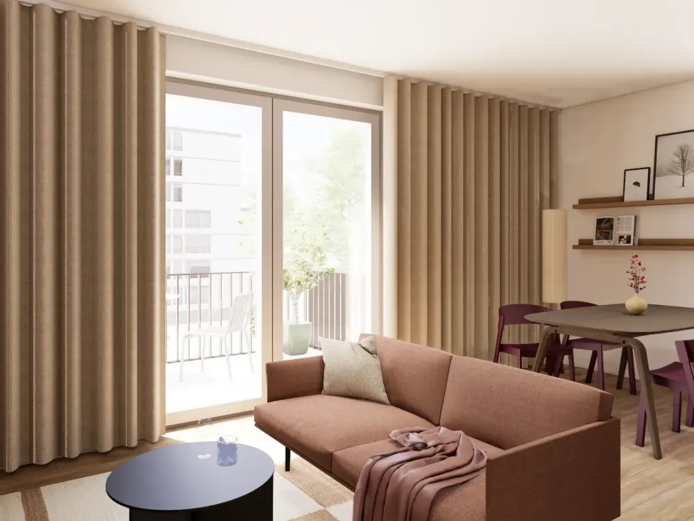 Furnished Studio Plus Large with Shared Areas: Padel Court, Fitness, Roof Terrace & More