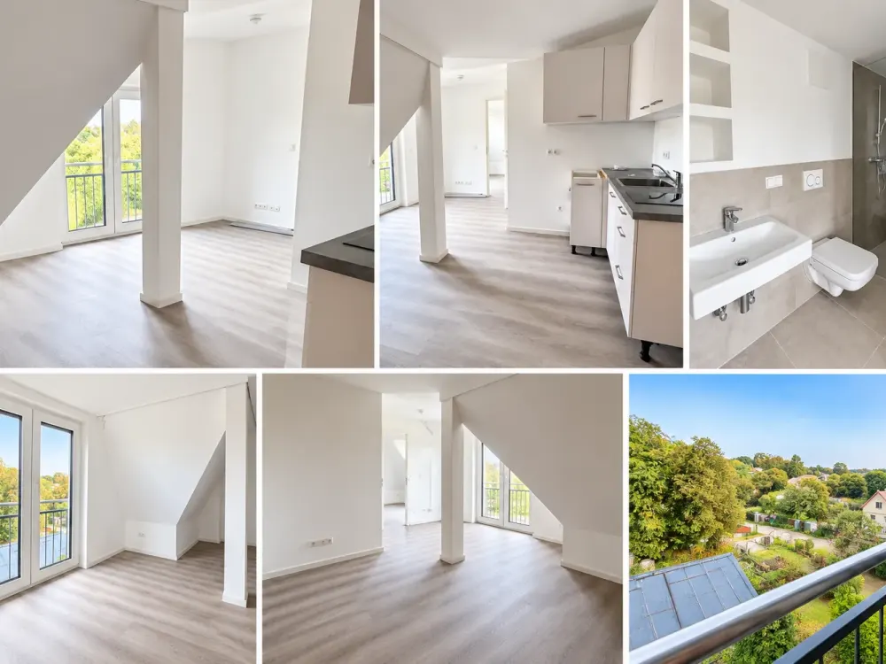 GANZ OBEN. GANZ GEMÜTLICH. 2 Zimmer mit Weitblick über die Gärten